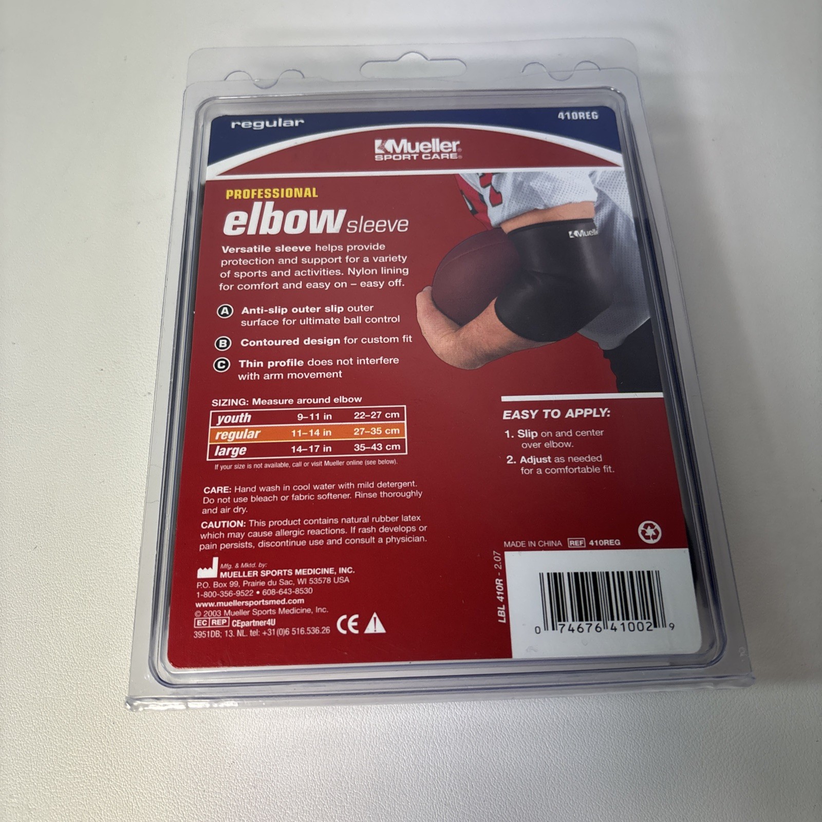 Mueller Professional Elbow Sleeve Size-Regular 11-14 Inches