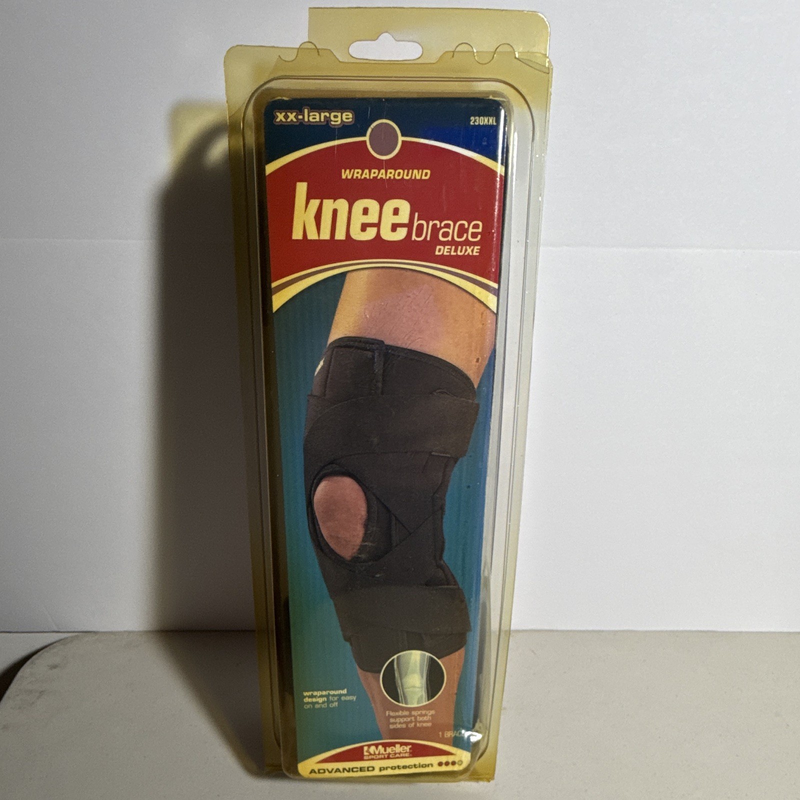 Mueller Wraparound Knee Brace Deluxe Wraparound Support Black XXL 230XXL