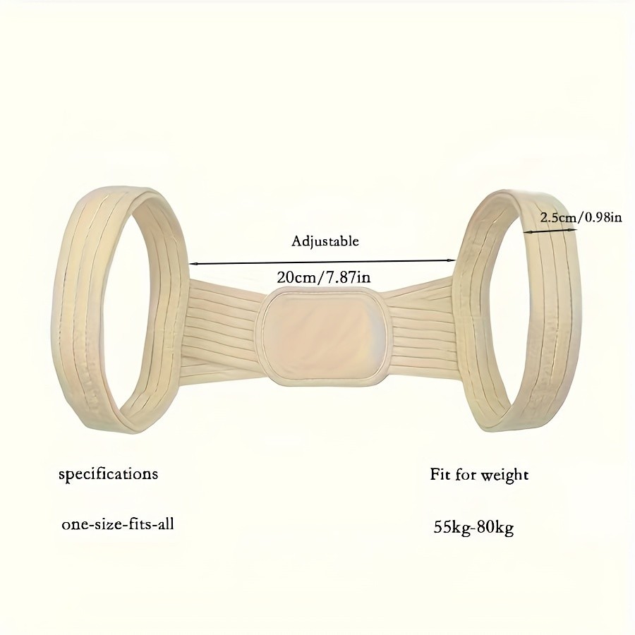 Precision-Made Flexible Adjustable Back Posture Corrector Belt for Men and Women