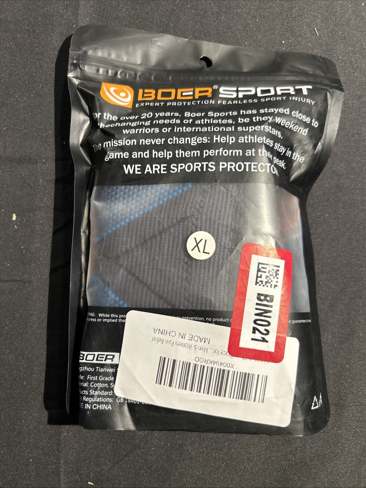 Boer Sport Knee Brace Sleeves Size XL Fitness Training Protection