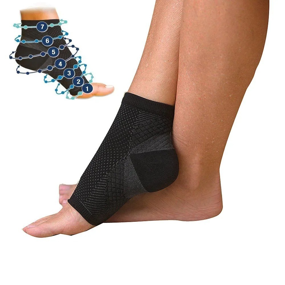 2 x Plantar Fasciitis Compression Socks Heel Foot Arch Pain Relief Support Pair