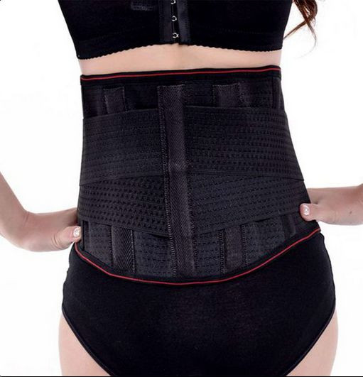 AOXINDA UNISEX ADJUSTABLE WARM WASIT TRIMMER BELT BRACE BLACK MEDIUM NEW! $55