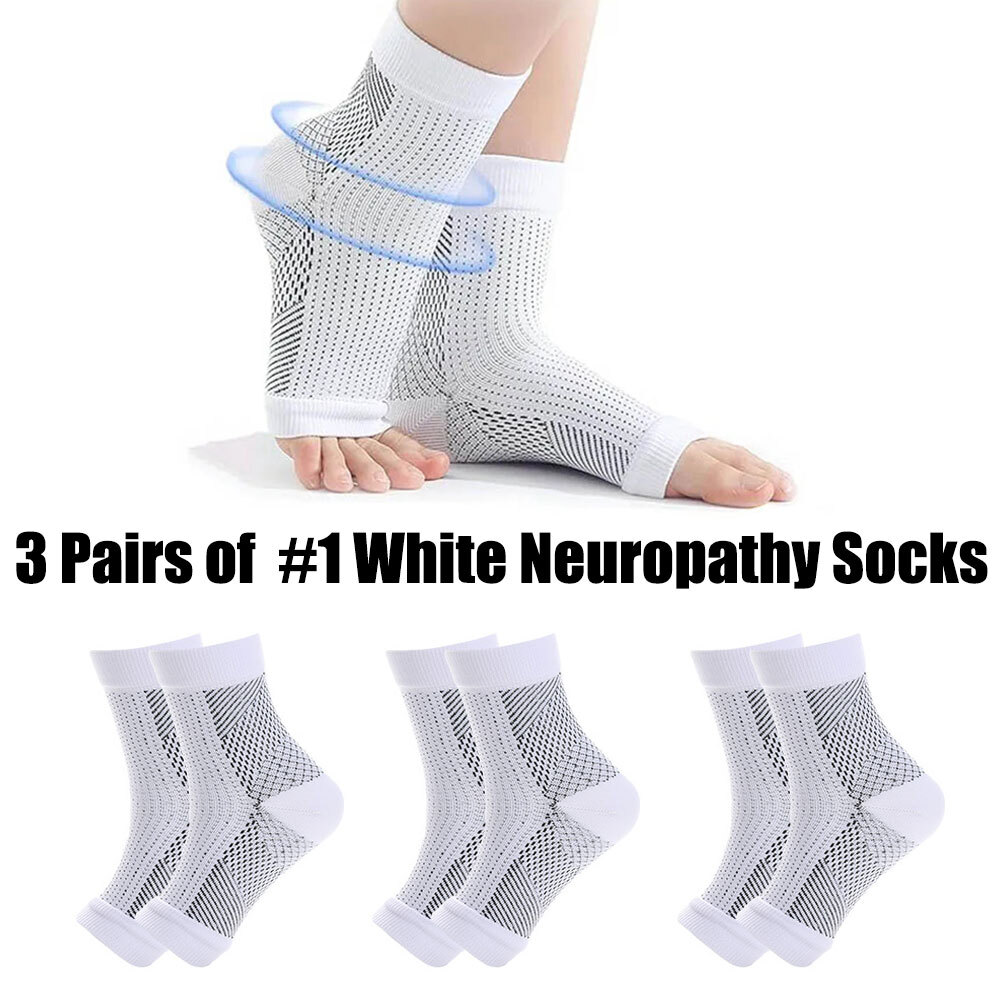 3Pairs Soothe Neuropathy Socks for Women and Men,Soothe Relief Compression Socks