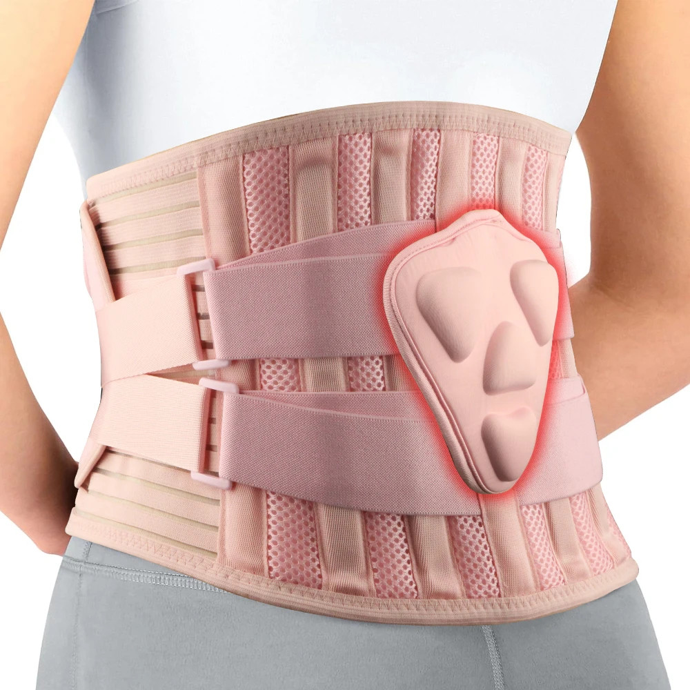 Lumbar Support Back Brace Belt Adjustable Lower Back Support for Men Women