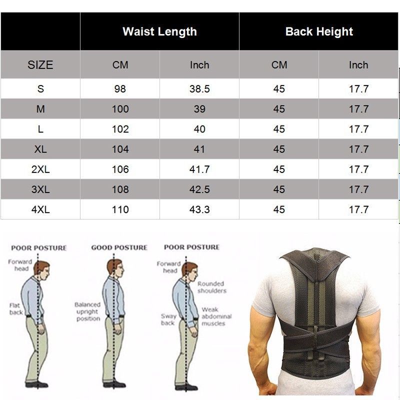 Back&Lumbar Support Brace-Improve Posture & Relieve Lower Thoracic, Spine Pain