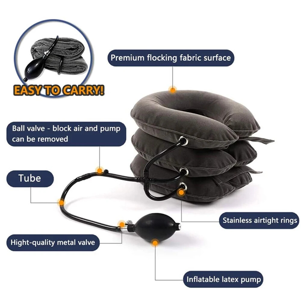 Cervical Neck Traction Device,Relief for Chronic Neck & Shoulder Alignment Pain,