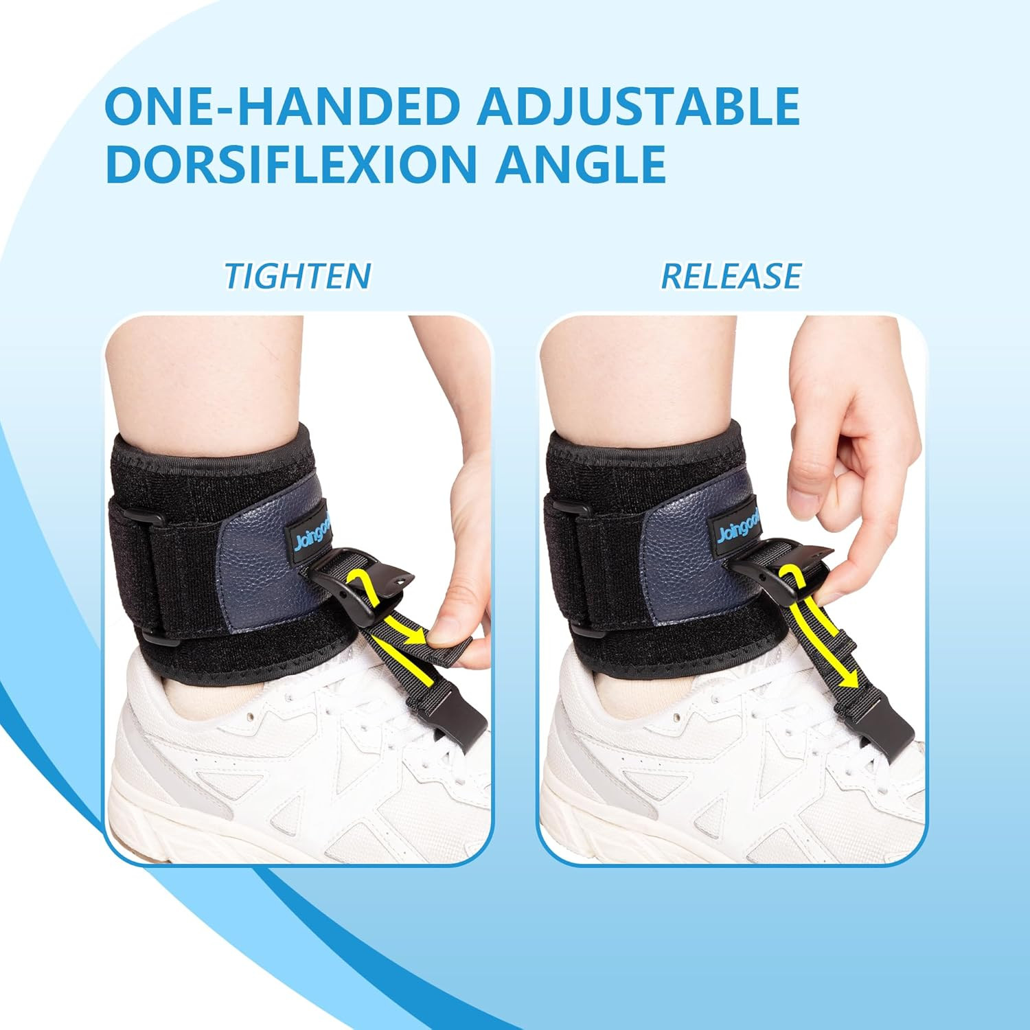 AFO Foot Drop Brace for Walking, Drop Foot Brace for Walking with Shoes, Adjusta