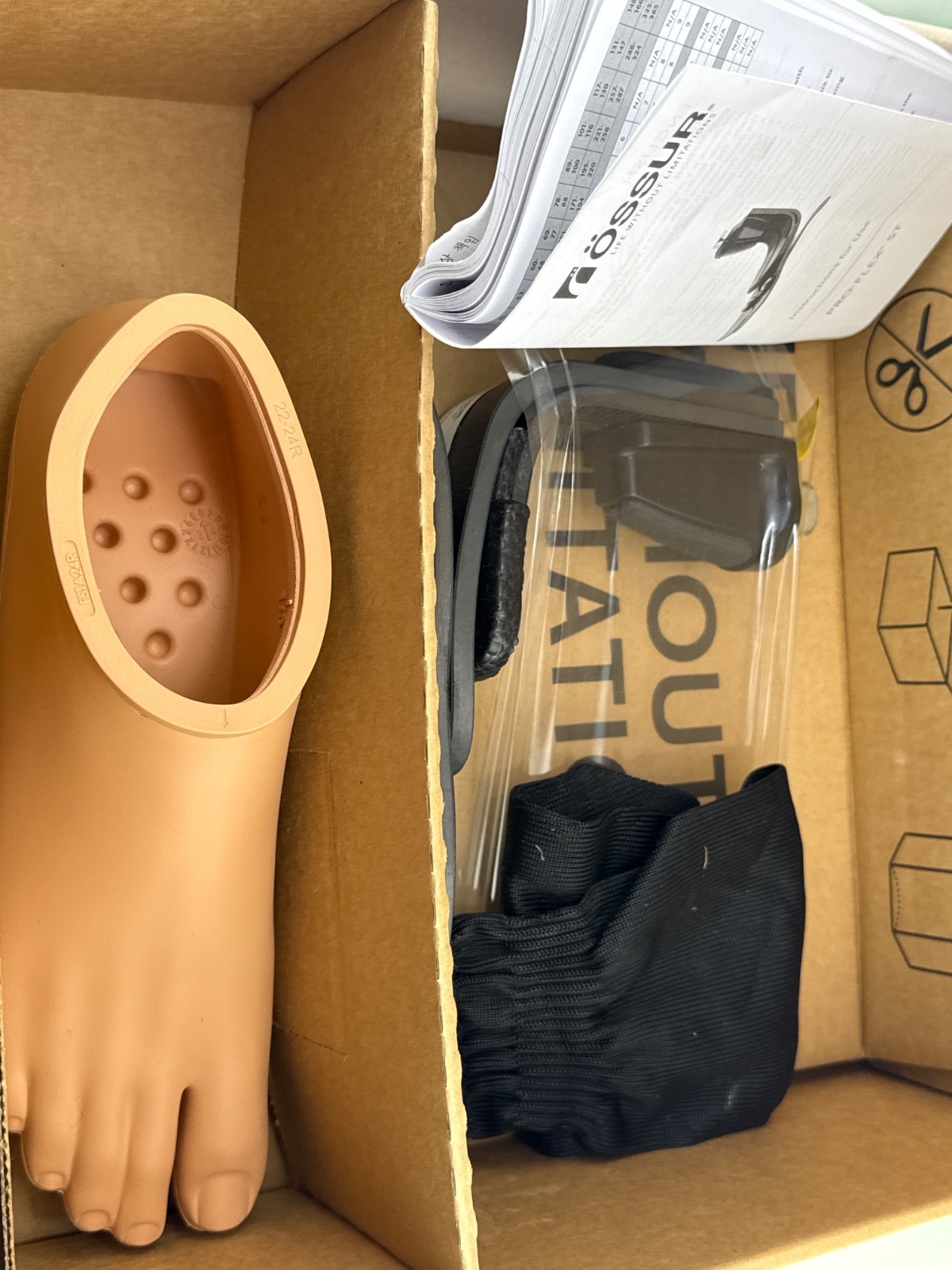 Ossur proflex pro-flex st prosthetic foot. New. Size 24. Right.