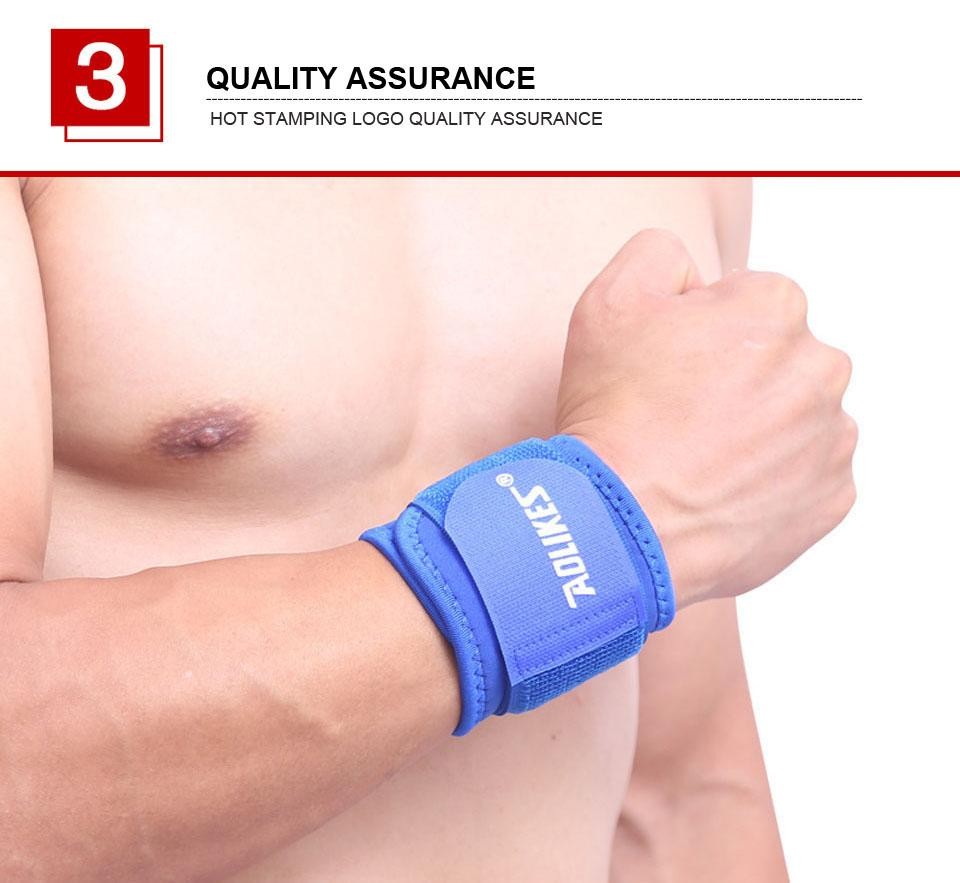 Aolikes 1pcs Adjustable Wrist Support Brace Brand Wristband Men and Women Gym Wr