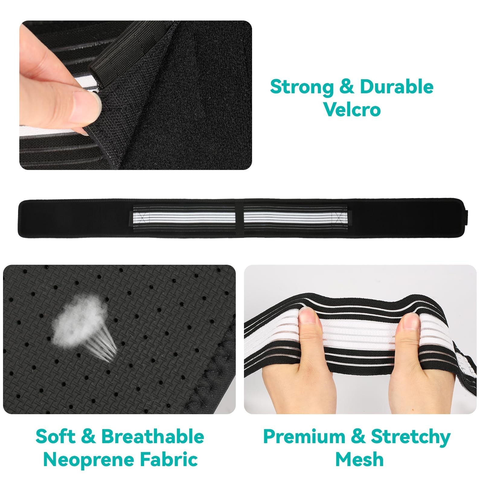 Lightweight Adjustable Back Brace for Lower Back Pain Relief – Breathable Lumbar