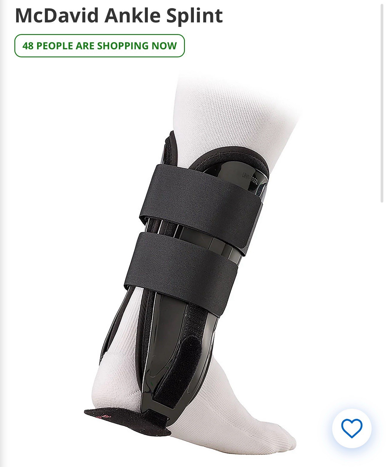 McDavid Ankle Splint Universal