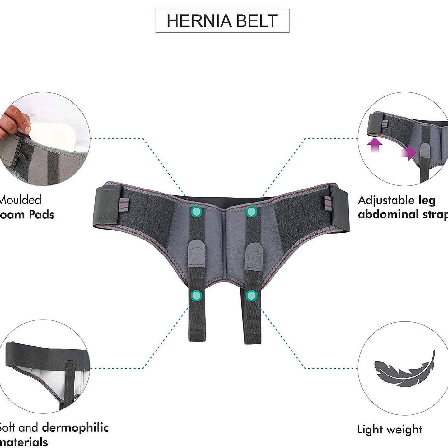 Original Tynor Double Inguinal Hernia Support Belt With Truss brace Adjustable