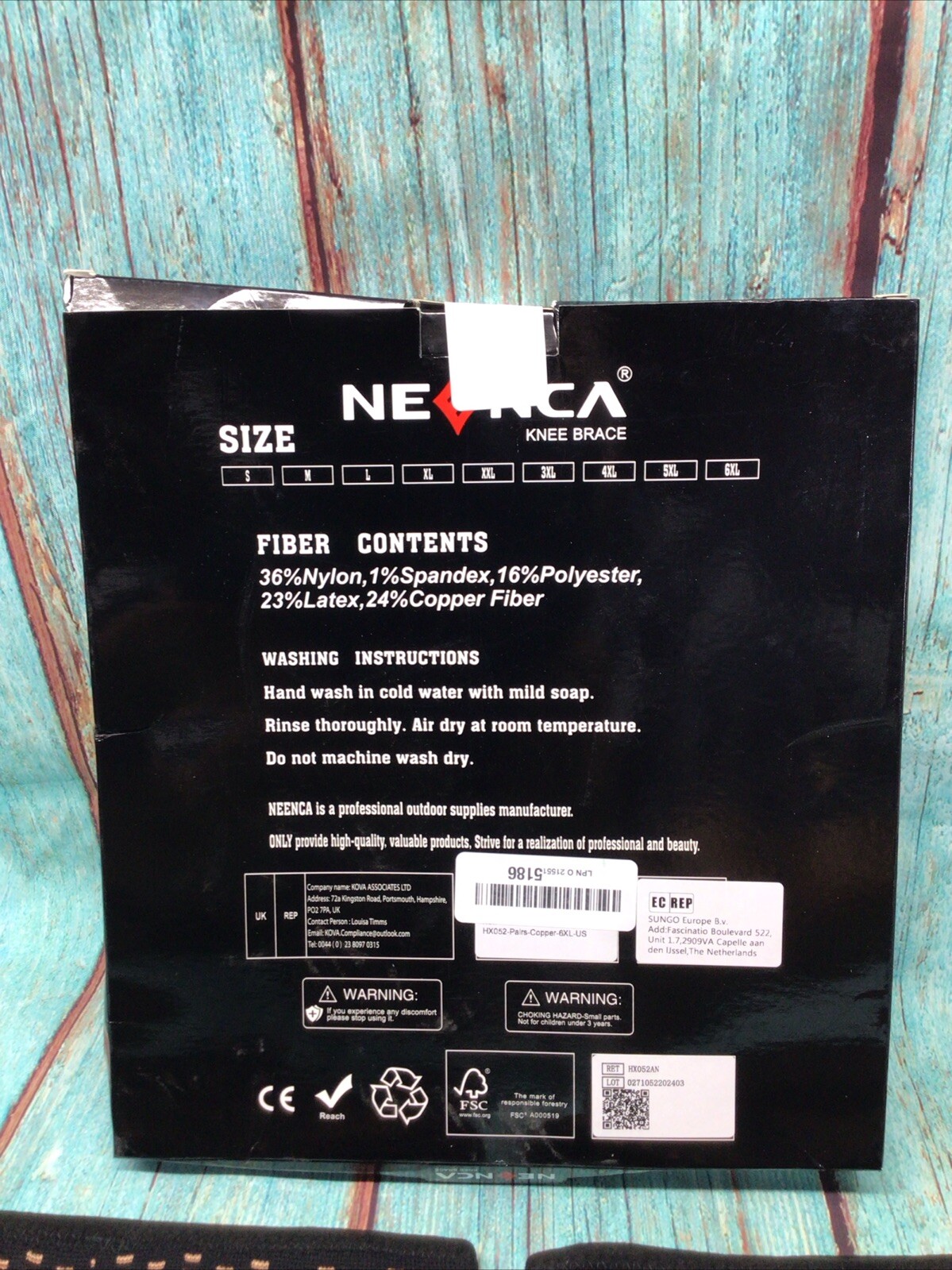 NEENCA Copper Knee Braces Sleeves for Knee Pain Relief – 6XL US- 2 Pack set.