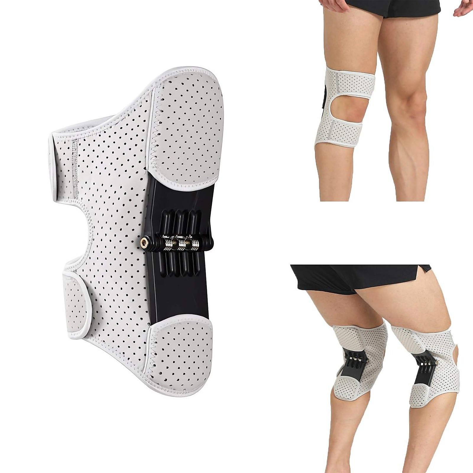 Knee Brace Joint Support Spring Booster Patella Stabilizer Pad Adjustable Relief