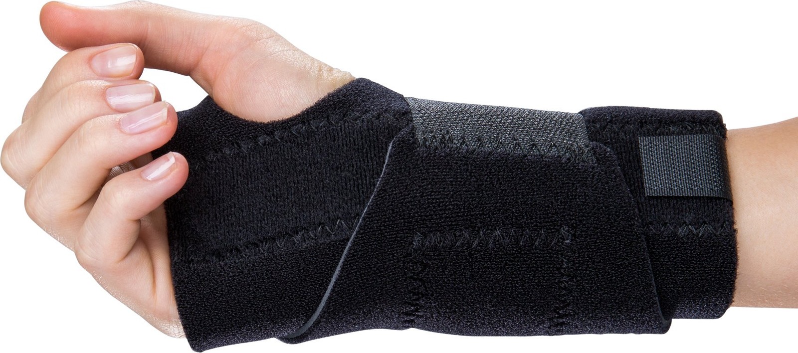 Procare Universal Wrist-O-Prene Support Brace, One Size (Pack of 1), Black