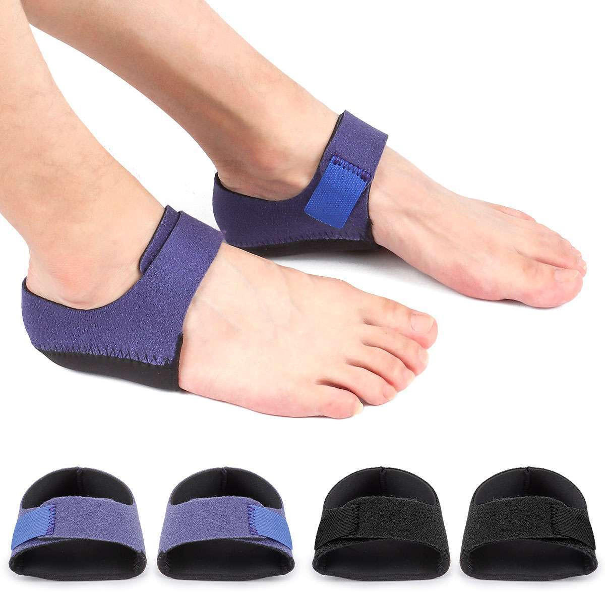 2/4Pcs Heel Protectors Pads Plantar Fasciitis Arch Wrap Support Foot Pain Relief