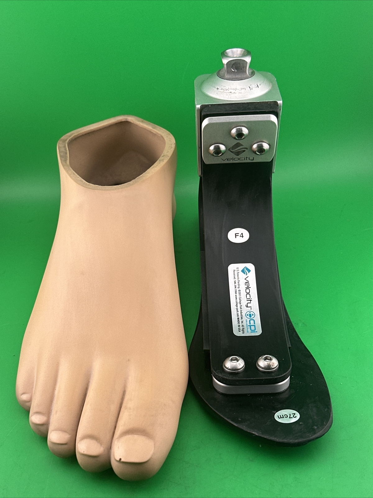 Right College Park Collegepark Velocity Prosthetic Foot Size 27 Category 4