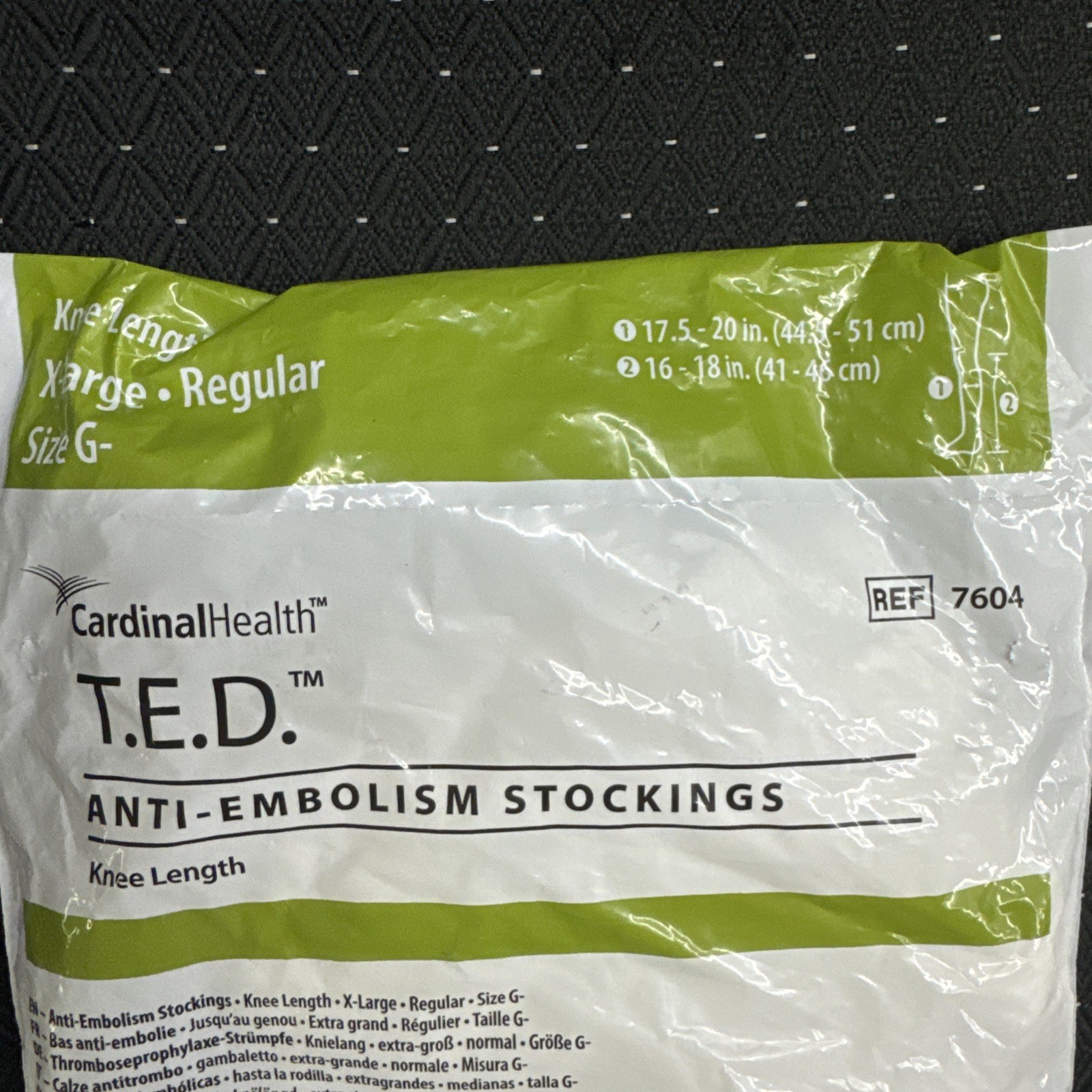 TED Stockings – Knee Length – Open Toe – Cardinal Health xl 7604