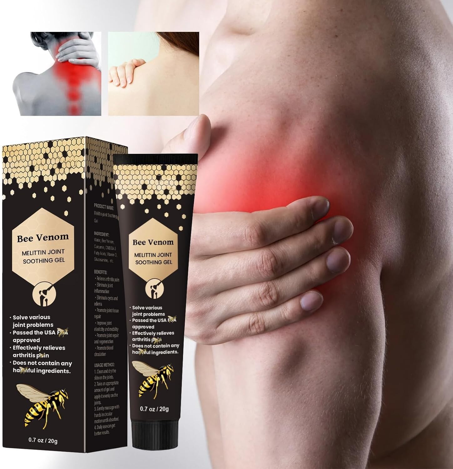 3PCS New Zealand Bee Venom Skin Treatment Cream, 2024 New Bee Venom Treatment Cr