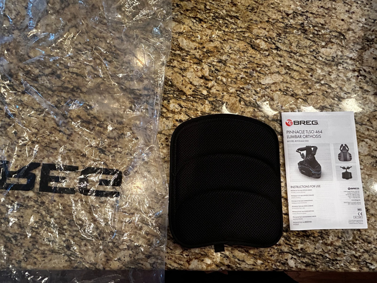 Pinnacle TLSO 464 BREG Adjustable Black #SP20464-000 (sells new for $2400)