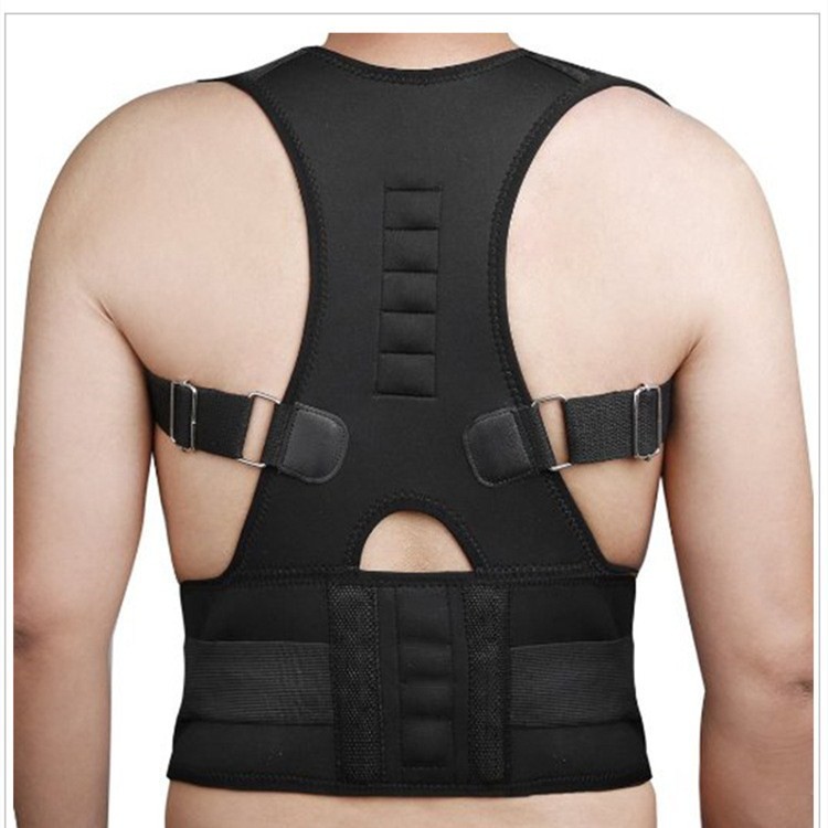Adjustable Magnetic Posture Corrector Corset Back Men Body Shaper Brace