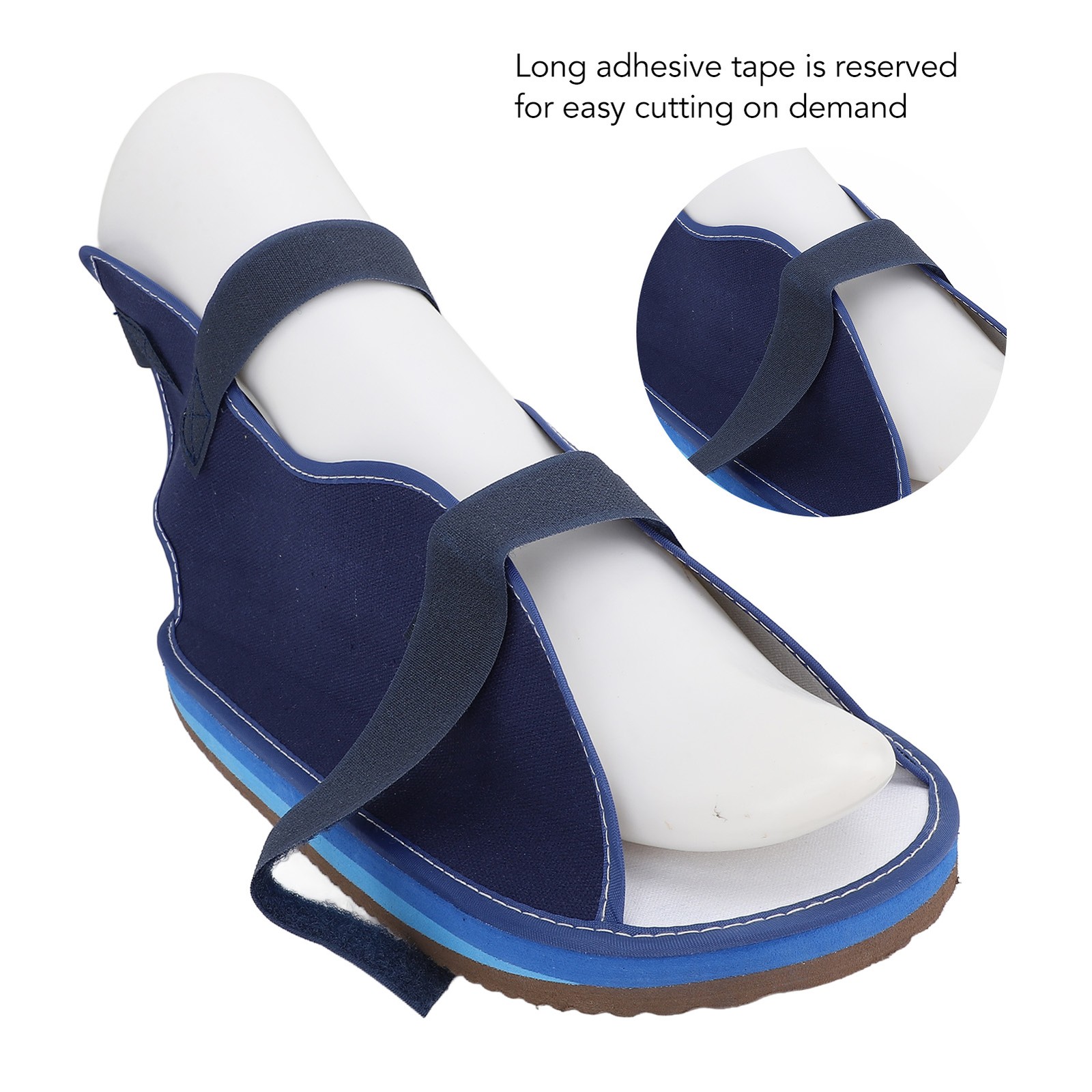 1 Pair Plaster Cast Shoes Comfortable Open Toe Design For Recovery