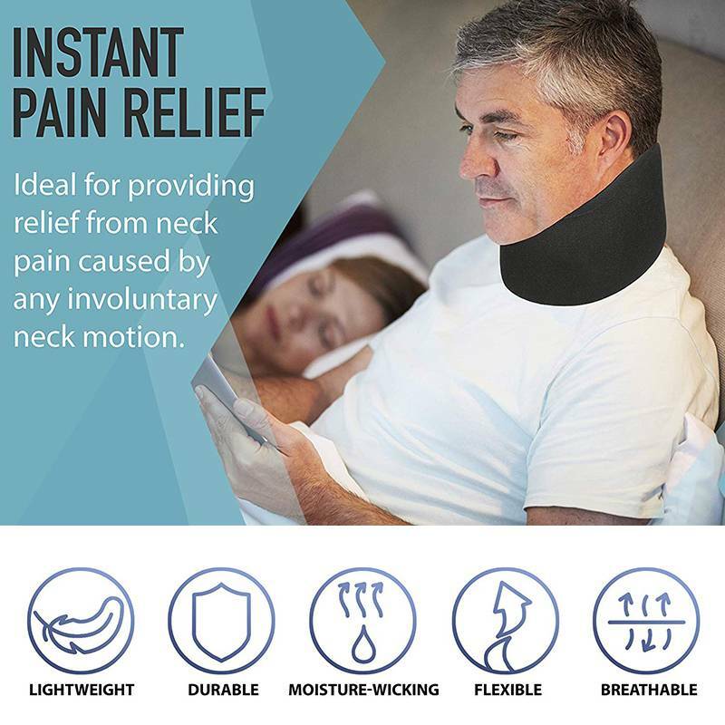 Adjustable Neck Brace Support Wrap Soft Foam Cervical Collar Neck Pain Relief