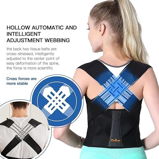 Posture Corrector Belt X-Cross Back Straightener Clavicle Shoulder Support