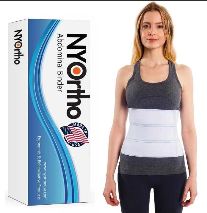 NYOrtho Abdominal Binder 45-60 In Waist 9 In 3-Panel Post Surgery Support