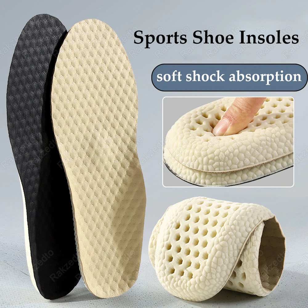 Sport Shock Absorbing Insoles for Basketball Running Shoes Inserts Man Woman Com