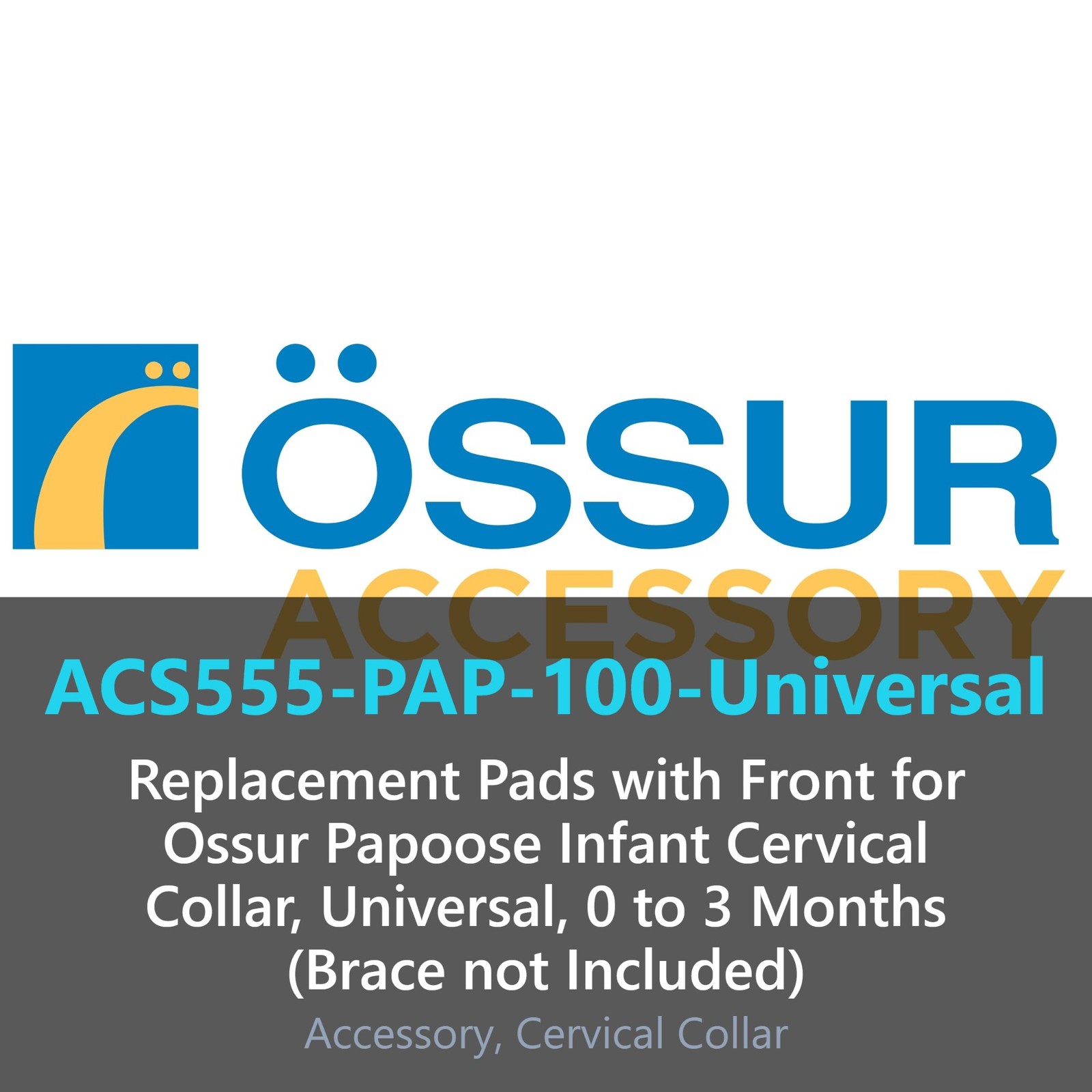 Replacement Pads Ossur Papoose Infant Cervical Spine Immobilizer Universal