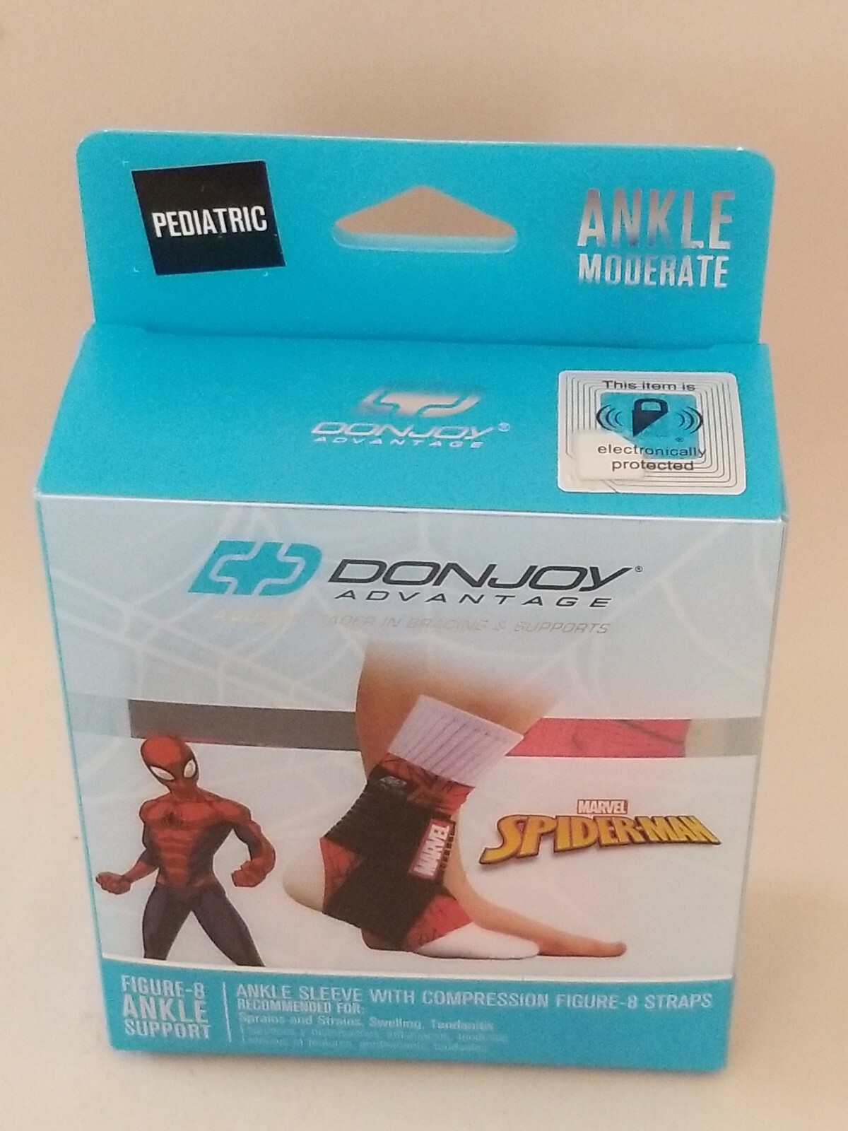 DONJOY ADVANTAGE Moderate Figure – 8 ANKLE SUPPORT Spider-Man Marvel PEDIATRIC