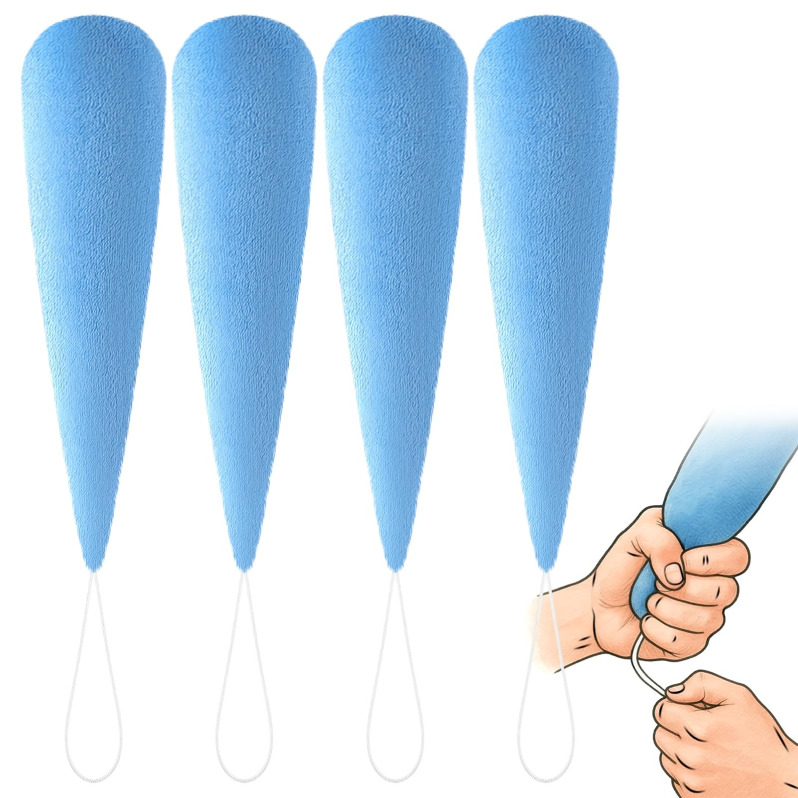 4 PCS Palm Protector Hand Carrot Shape Contracture Cushion Parkinson Support