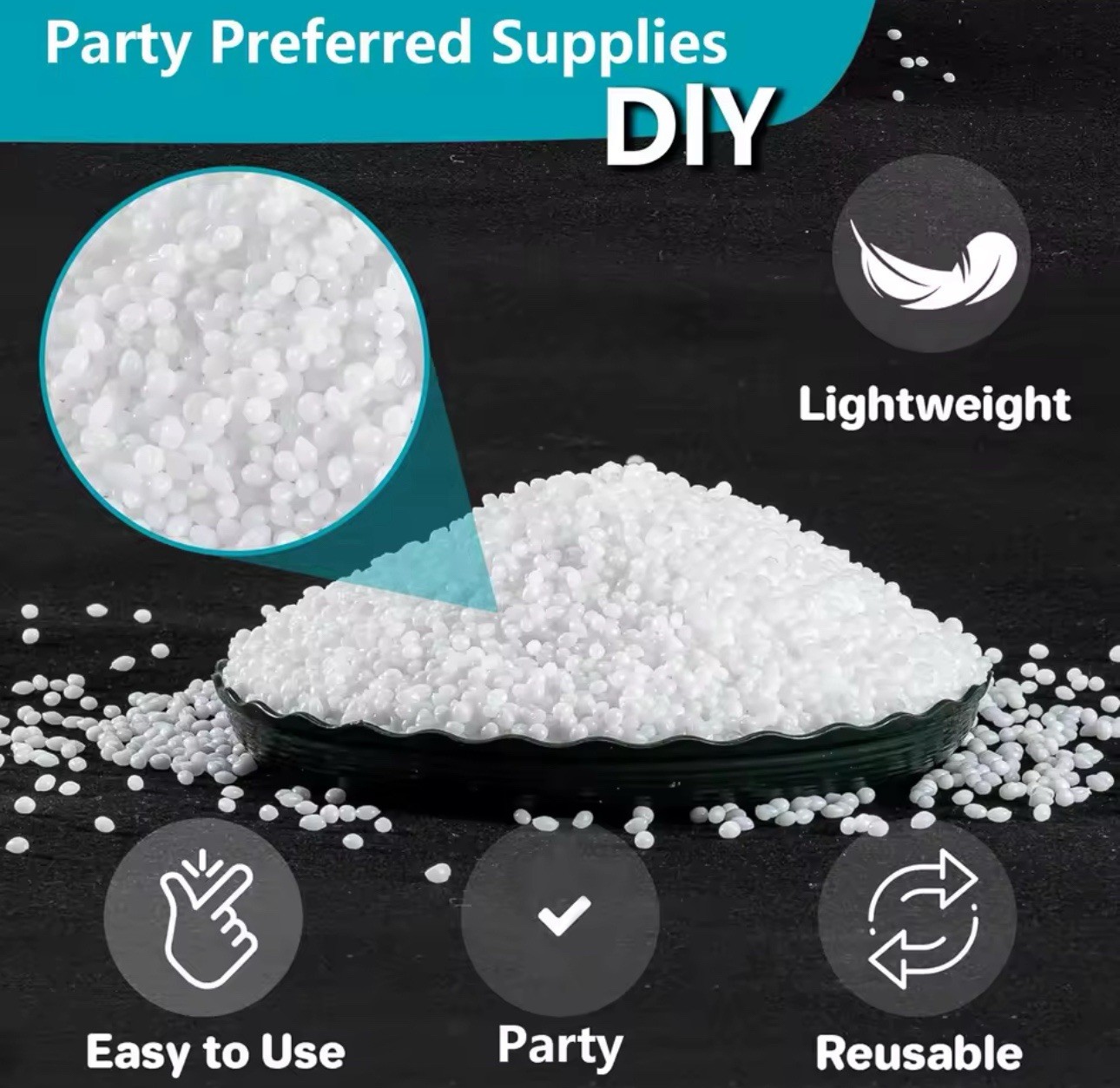 DIY Thermal Mold Beads for Crafts Denture Repair Cosplay Pellets 25g