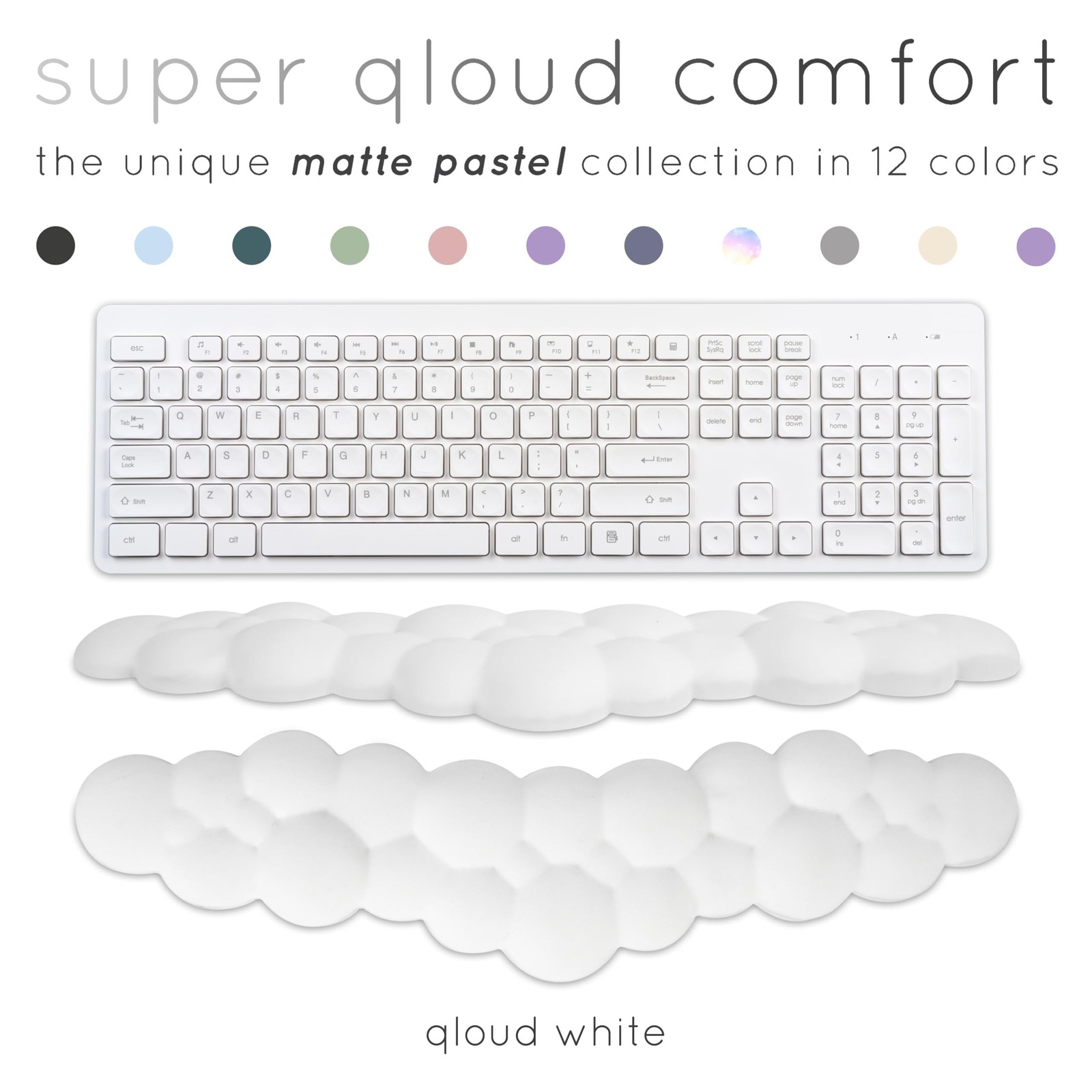 Qloud Cloud Wrist Rest Keyboard Wrist Rest for Computer Keyboard Pad, Cloud K…