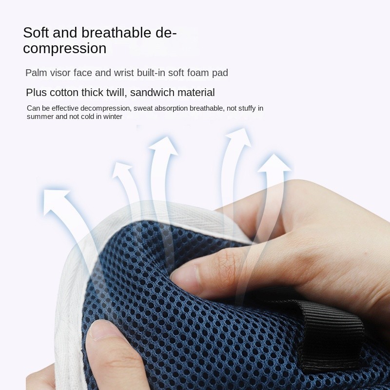 Restraint Gloves Zipper opening Mesh Breathable Anti-scratch Anti-extubation