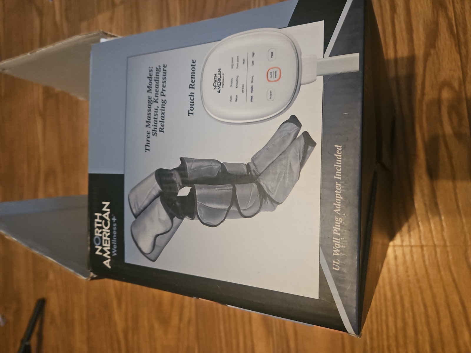 Heated Air Compression Leg Wraps w/ Handheld Control- North American Wellness