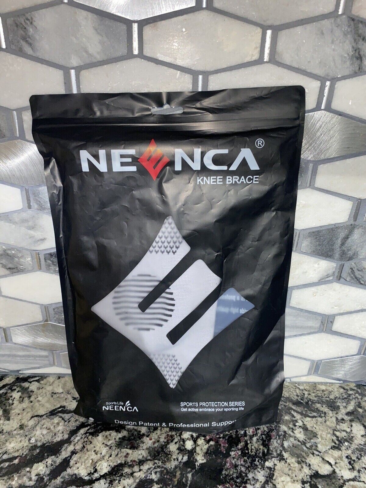 🔥 M 🔥 NEENCA Professional Plus Size Knee Brace, Grey