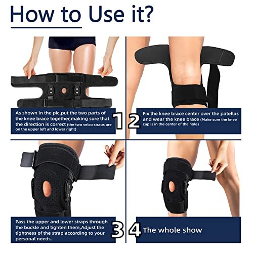 Hinged Knee Brace Knee Support Wrap for Sprains,ACL,MCL,Meniscus Tear, Arthritis