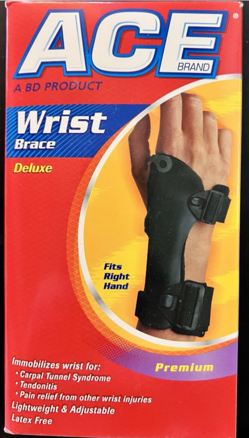 Brand New ACE Wrist Brace Deluxe Premium Size LG/XL Splint Carpal Tunnel