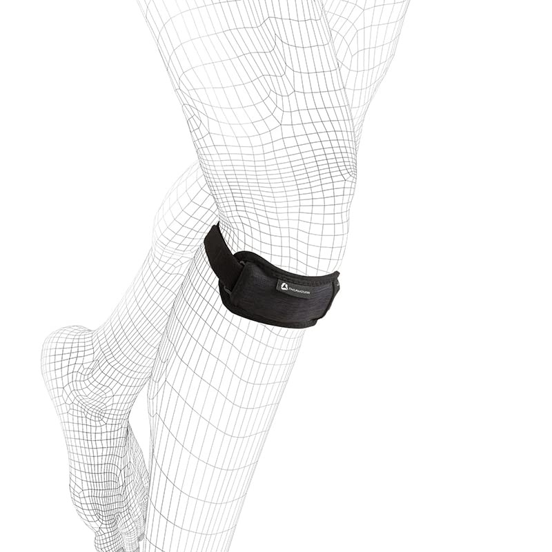 Thermoskin EXO Adjustable Knee Patella Strap (Black) One Size Fits Most