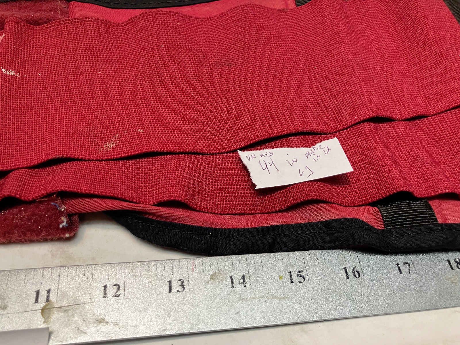 back brace red val med 44 in pre owned free shipping