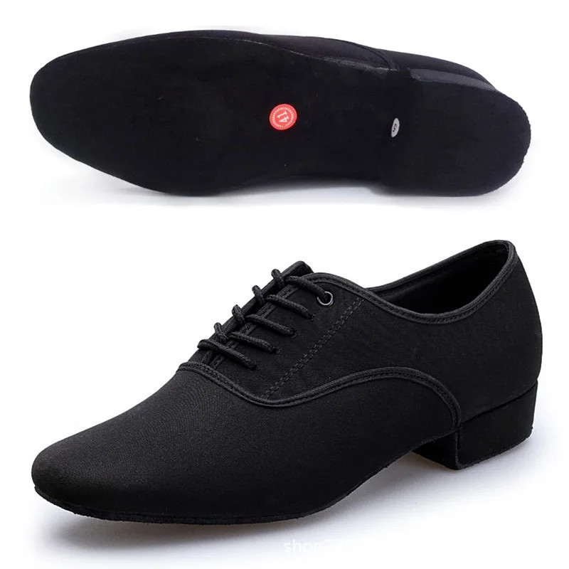 Men Soft Latin Dance Shoes Modern Dance plus-size 2.5cm heel For Boy Ballroom Ta