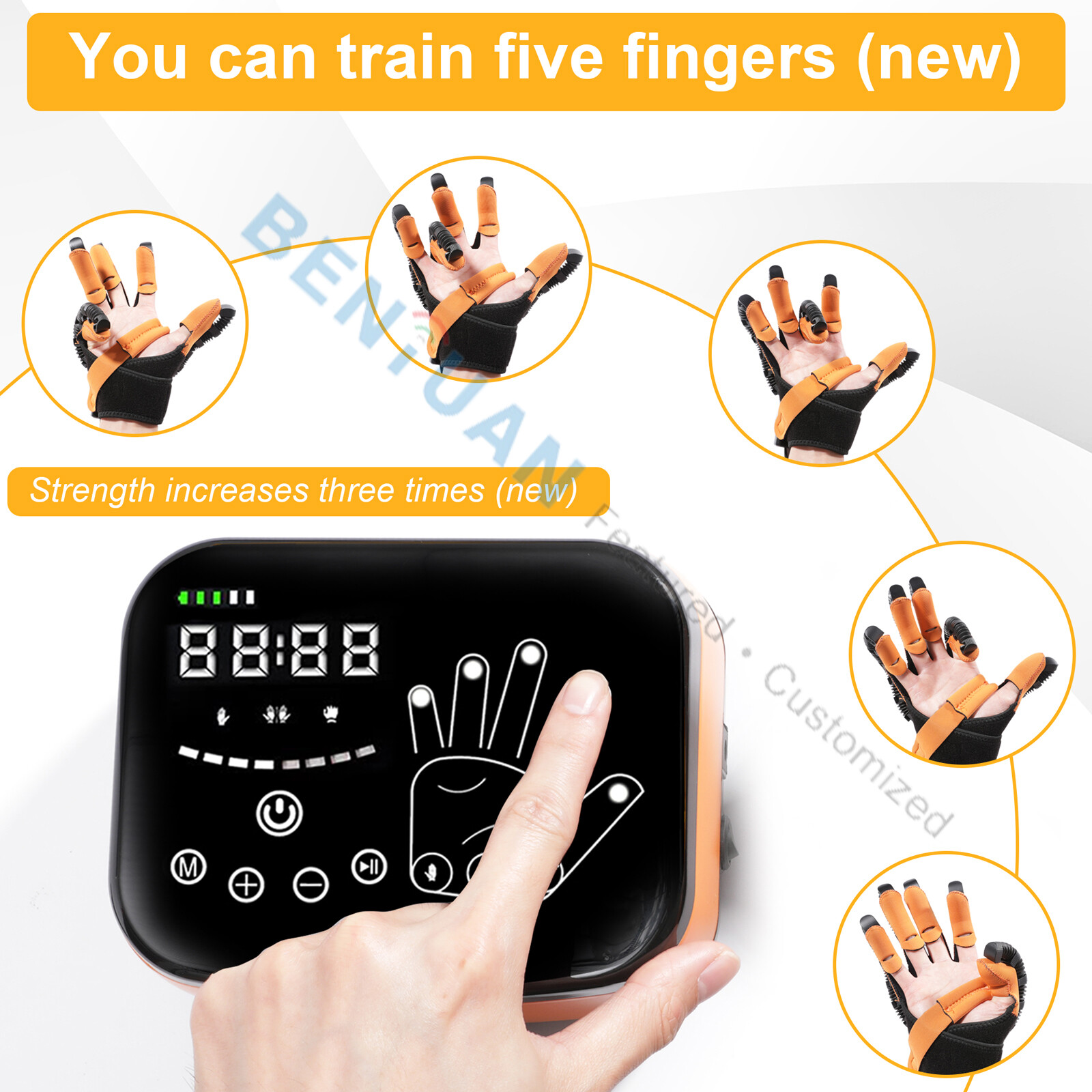 Hand Robotic Glove Hand Function Rehabilitation Training Device For Finger Rehab