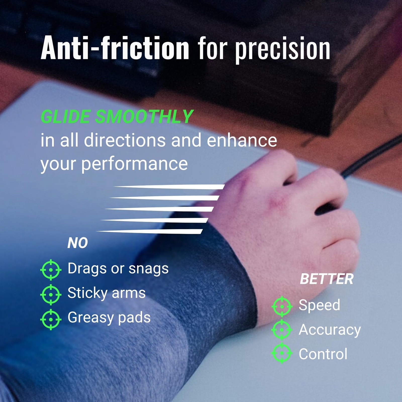 Gaming Arm Sleeve for PC │Anti-Friction,Precision, Compression Gamer Sleeves …