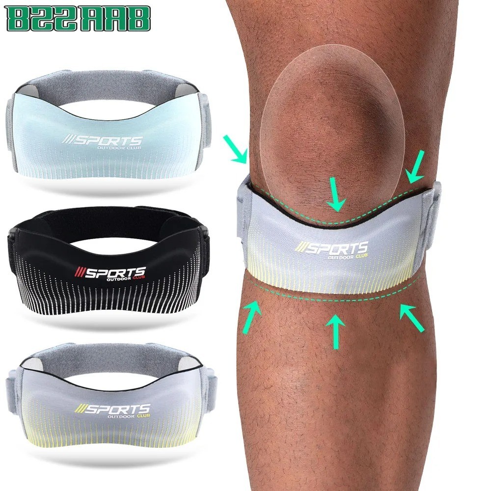 1Pc Adjustable Patella Knee Strap Pain Relief Support Brace for Sports Workout