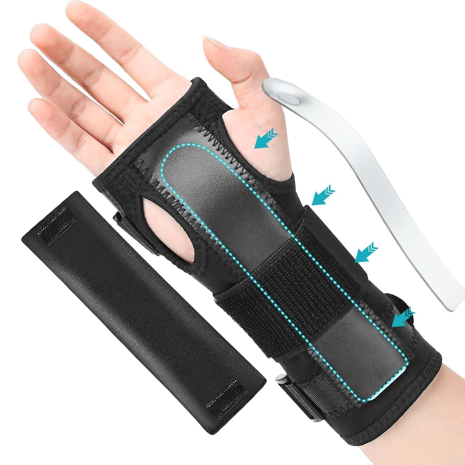 Carpal Tunnel Wrist Brace, Hand & Supports & Splints S/M (1pic), Black