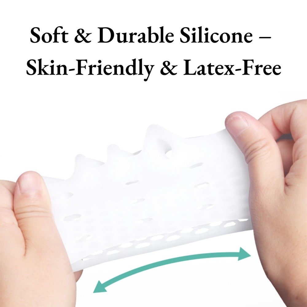 1 Pairs Silicone Toe Separators Metatarsal Gel Pads Ball of Foot Cushions