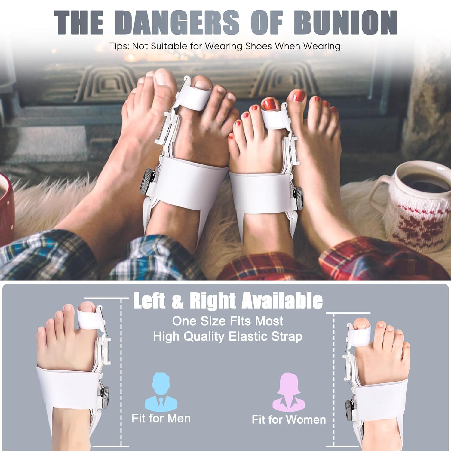 Toe Separator Hallux Valgus Bunion Corrector Orthotics Adjuster Correction Sport