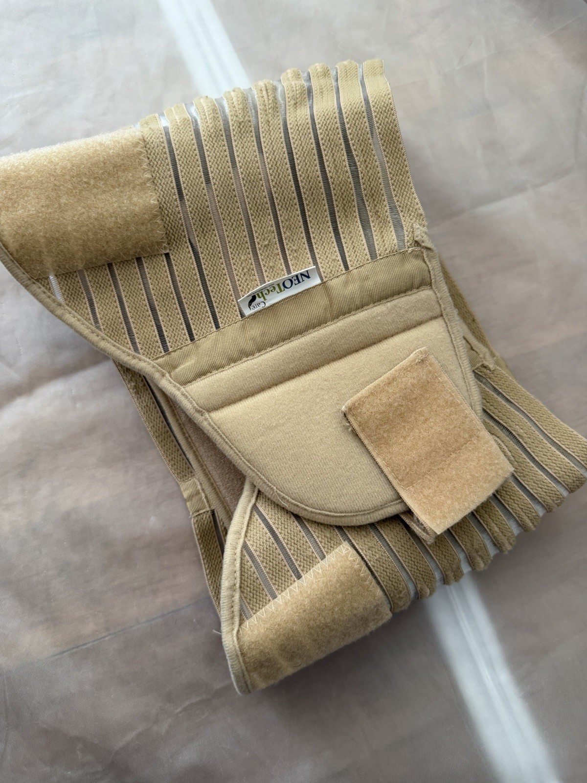 NEOtech Care Lumbar Support Belt Compression Stabilization Adjustable Beige 2XL